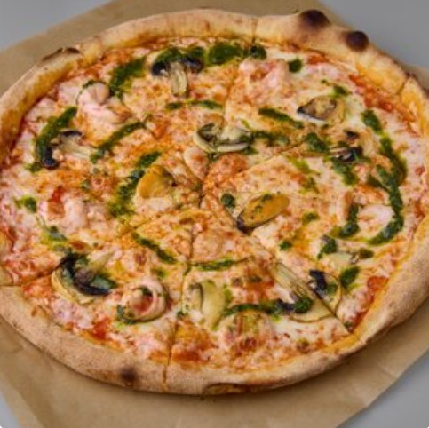 Пицца с морепродуктами