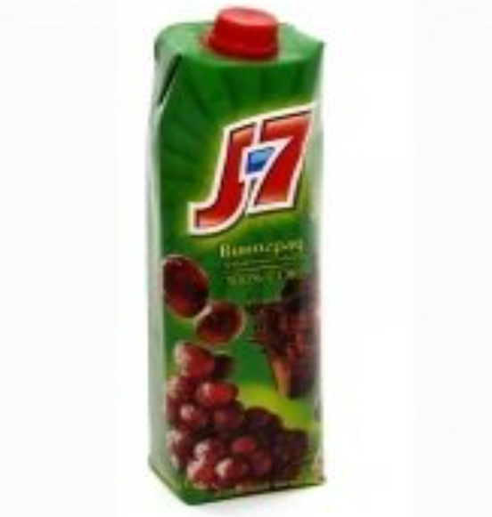 Сок j7 виноградный 1л
