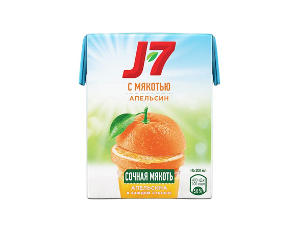 Сок "J7" Апельсиновый 0.2л
