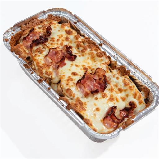 Паста с курицей и Беконом под сыром