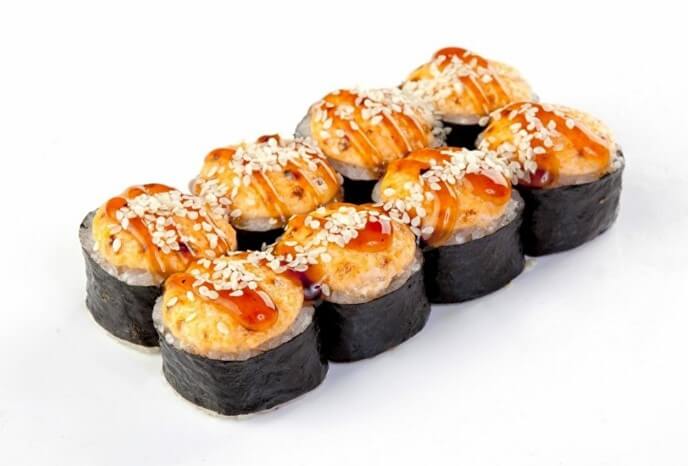 Запеченный с курицей