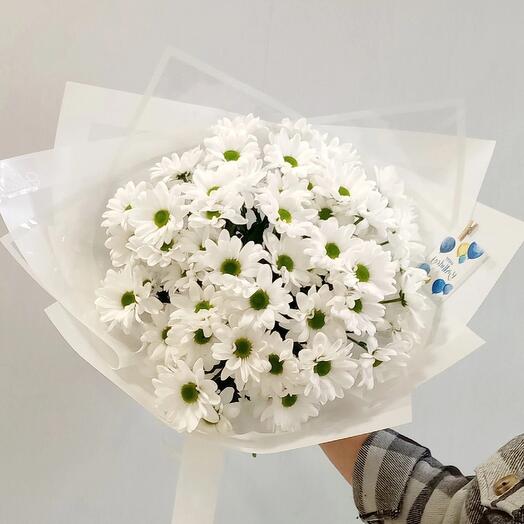 Букет «Василек» из кустовых хризантем