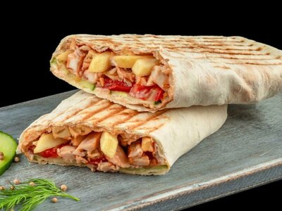 Шаурма с картошкой фри 