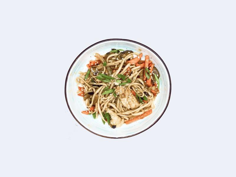 Удон с морепродуктами