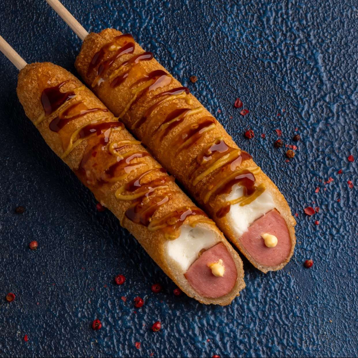 Корн дог с сосиской