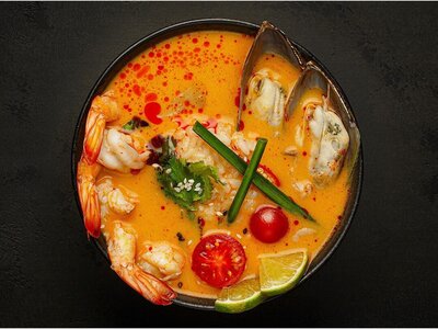 Том ям с креветками 