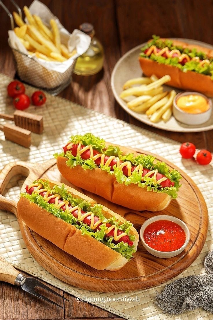 Хот-дог с молочной сосиской