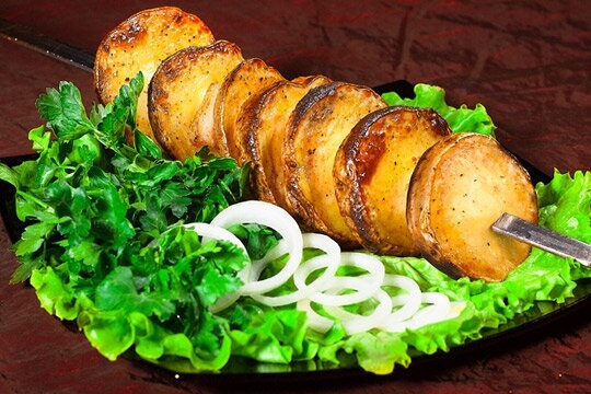 ШАШЛЫК ИЗ КАРТОФЕЛЯ