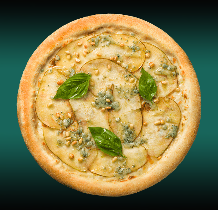 Пицца с грушей и горгонзолой