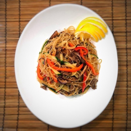 Фунчоза с говядиной острый