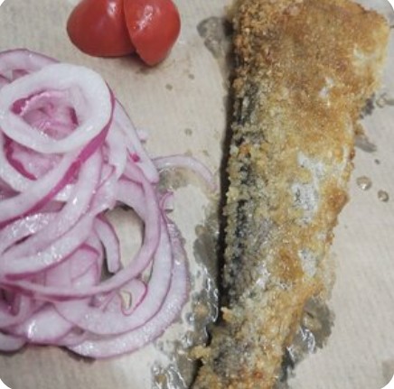 Минтай жареный