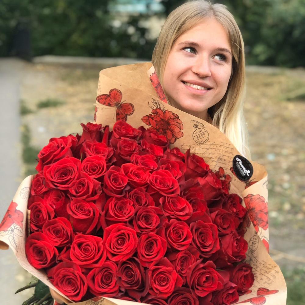 51 элитная эквадорская роза