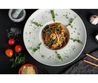 Удон с морепродуктами