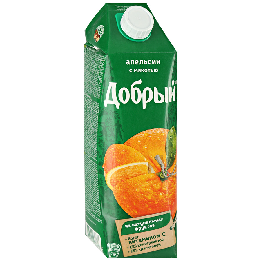 Сок Добрый 1 литр апельсин