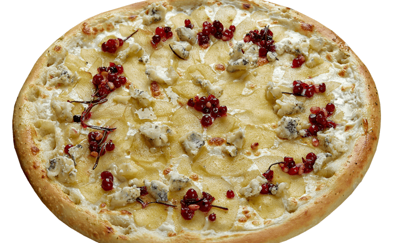 Пицца с грушей и сыром горгонзола