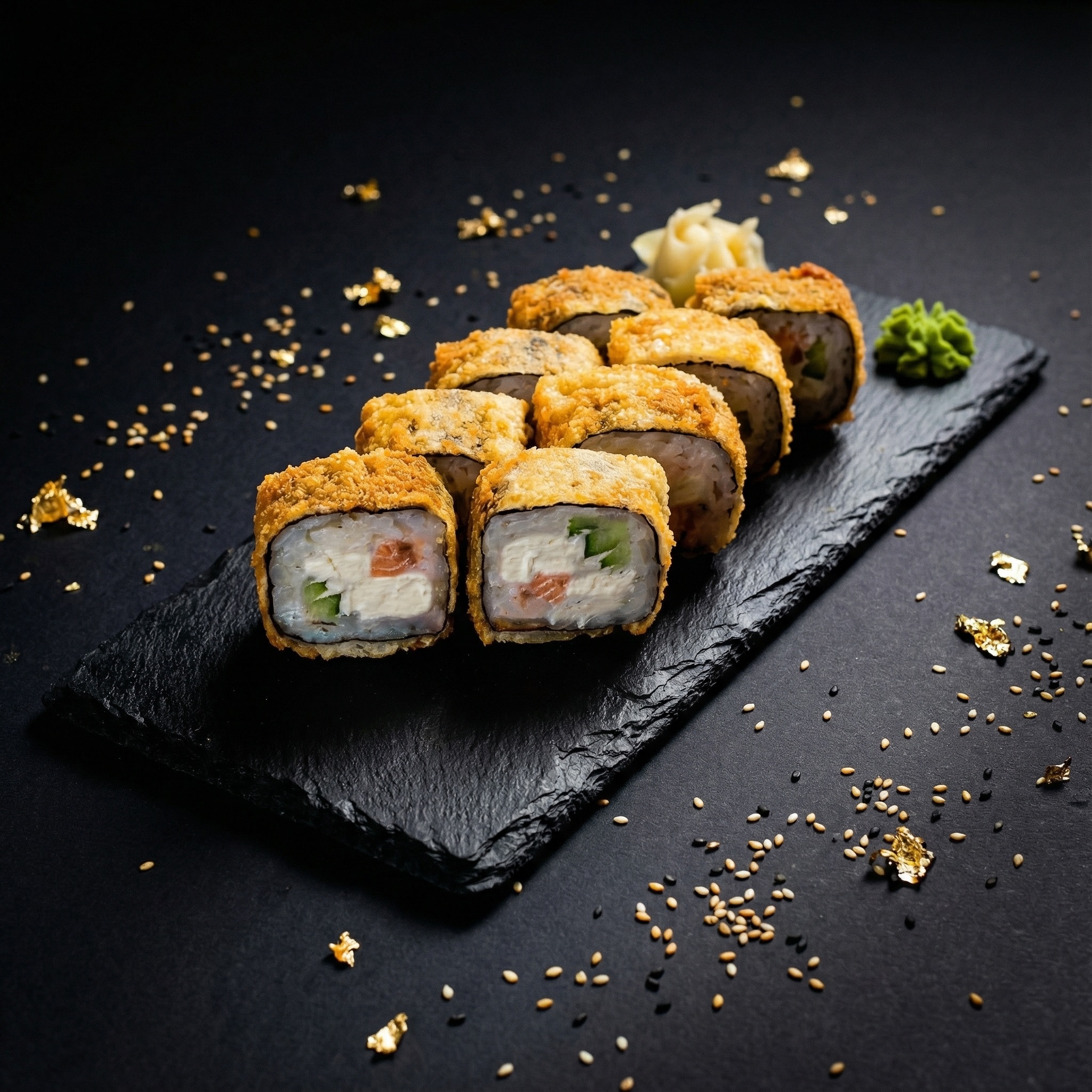 Лосось в темпуре