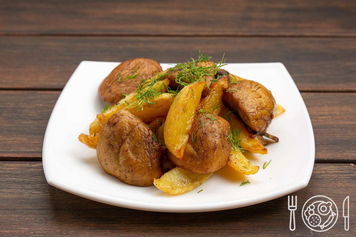 Картофель с грибами