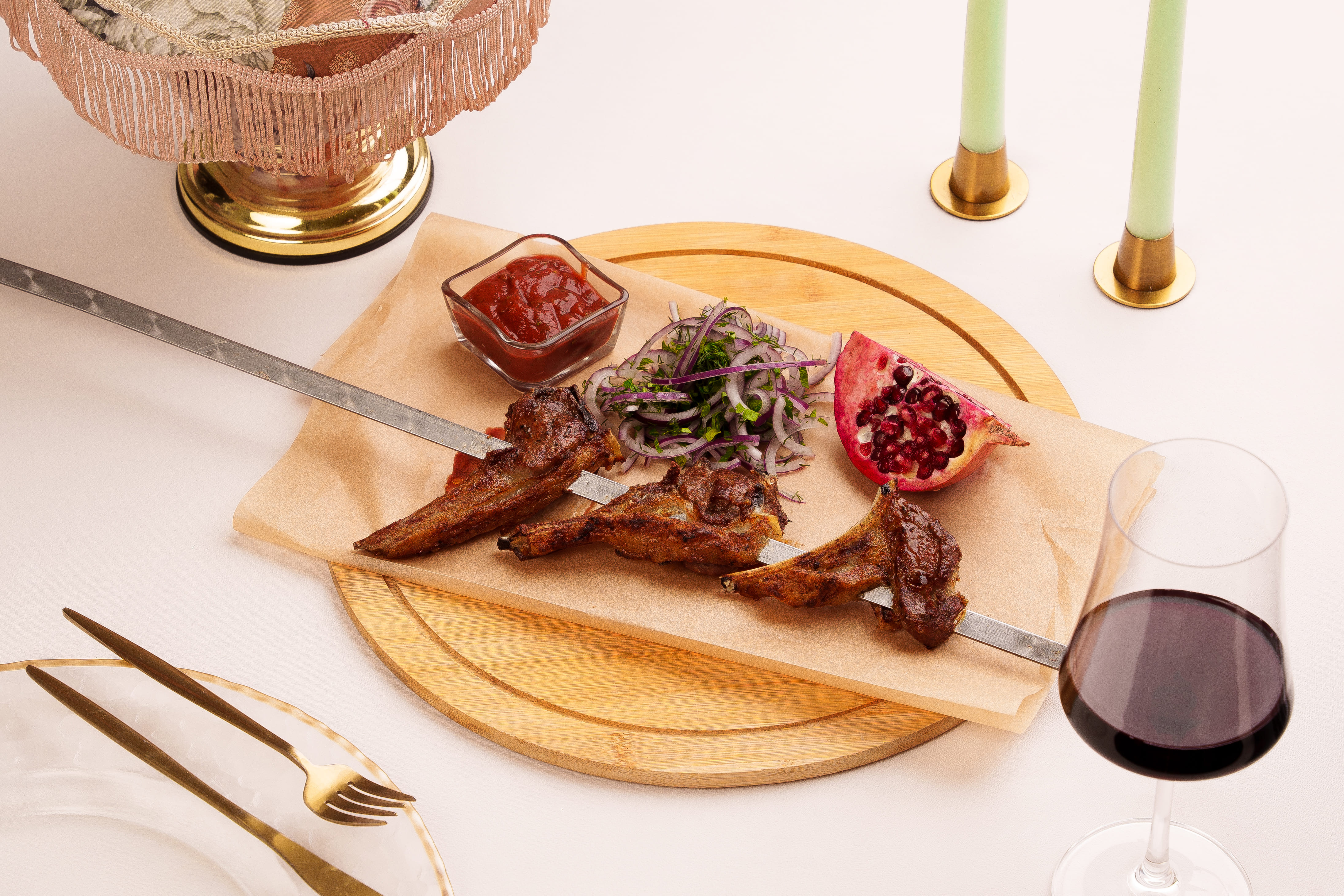 Каре барашка на мангале