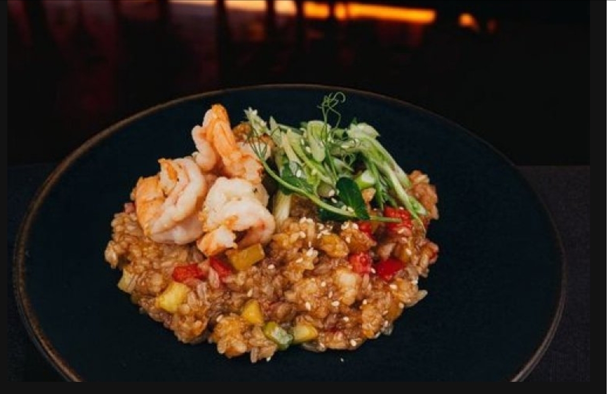 Тяхан с креветкой