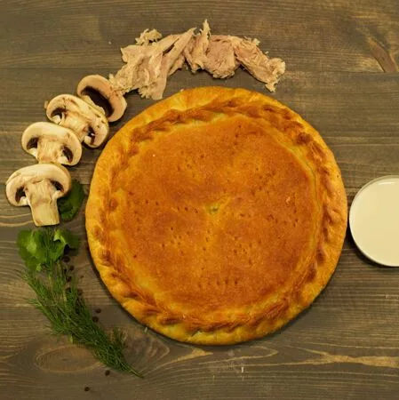 Пирог с курицей и грибами 1200гр.