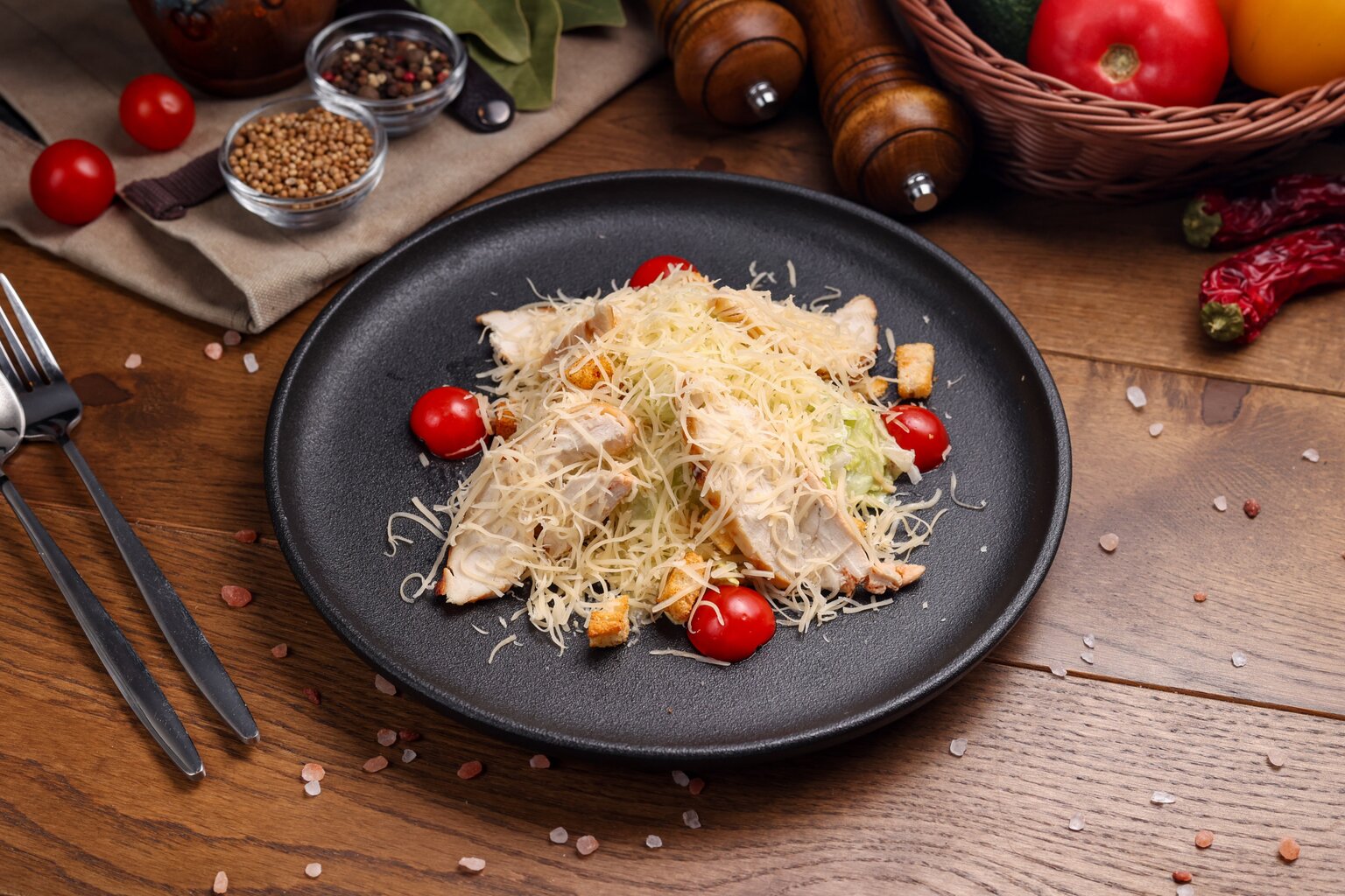 Цезарь с курицей