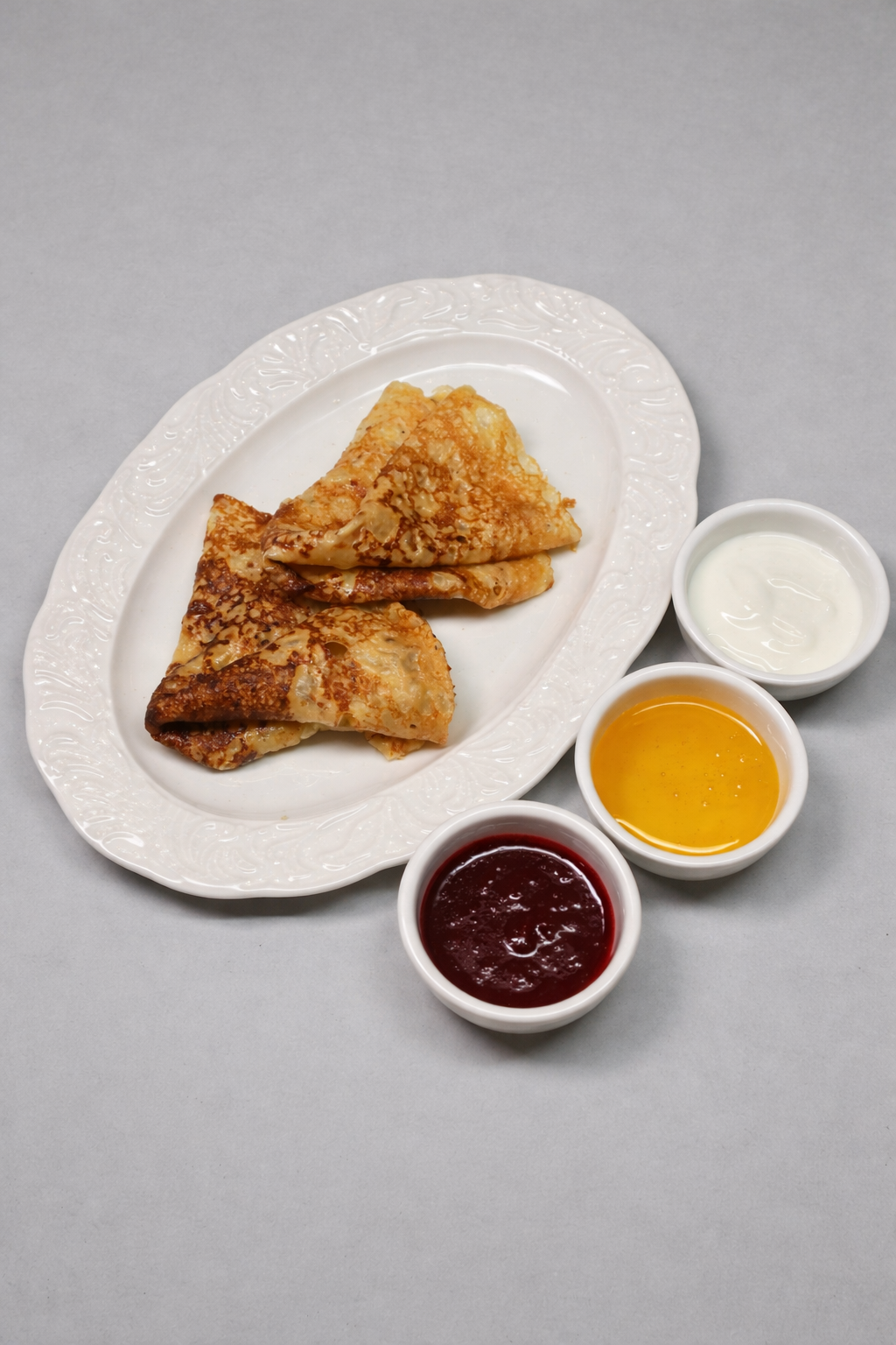 Блины с мёдом и маслом