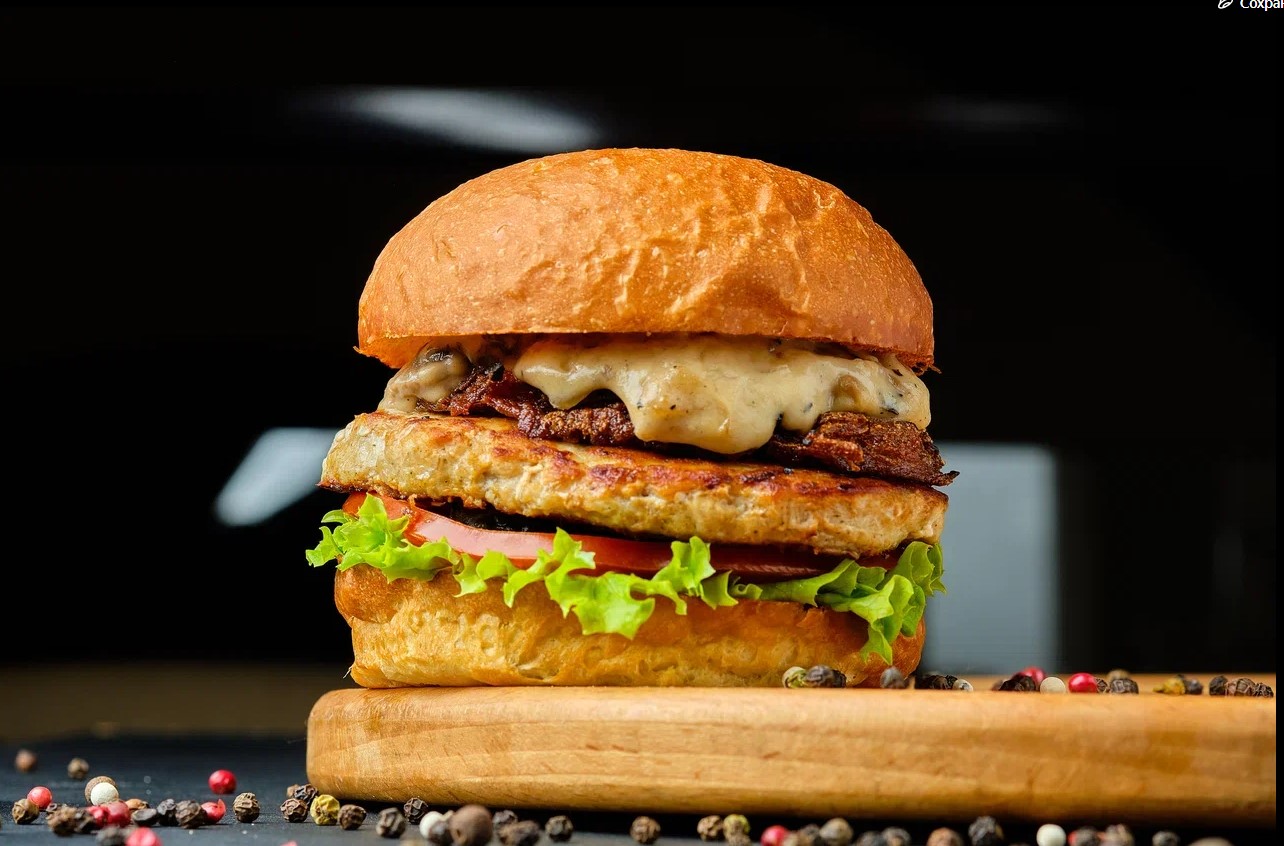 Бургер с картофельным драником