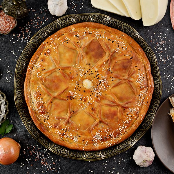 Фирменный пирог "Армавирский дуэт"  с мясом и сыром