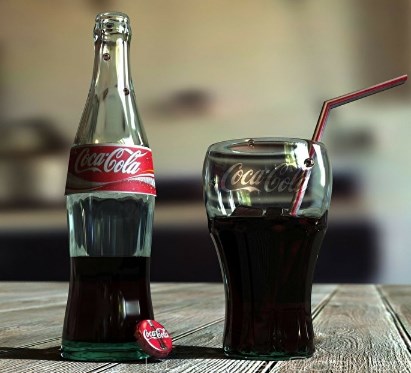 Холодная Coca Cola 1 л