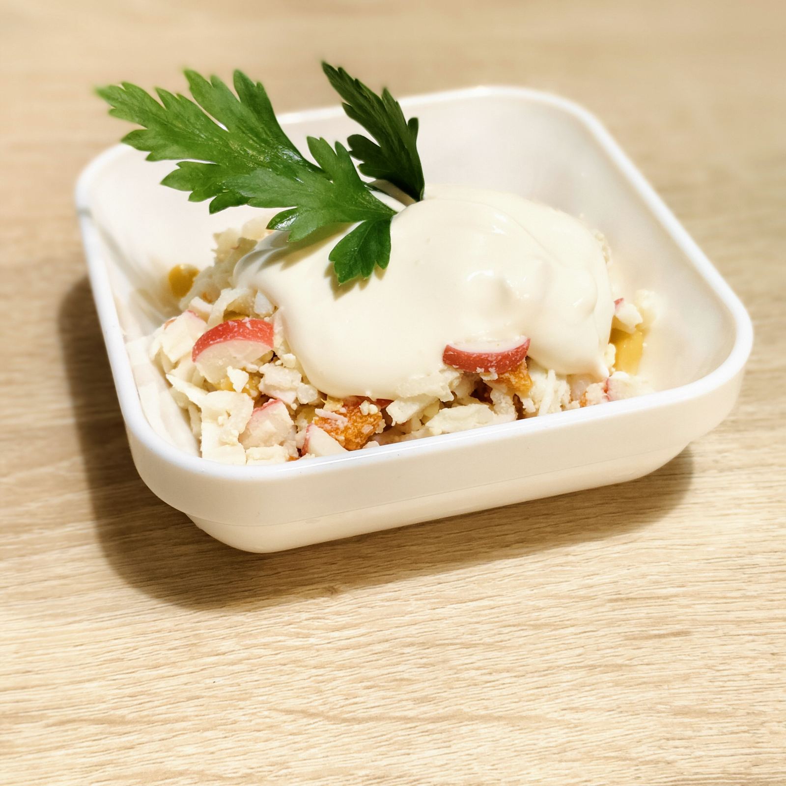 Салат из крабовых палочек с  рисом