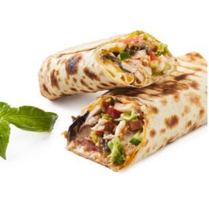 Шаурма сырная с грибами: курочка с чесночным соусом