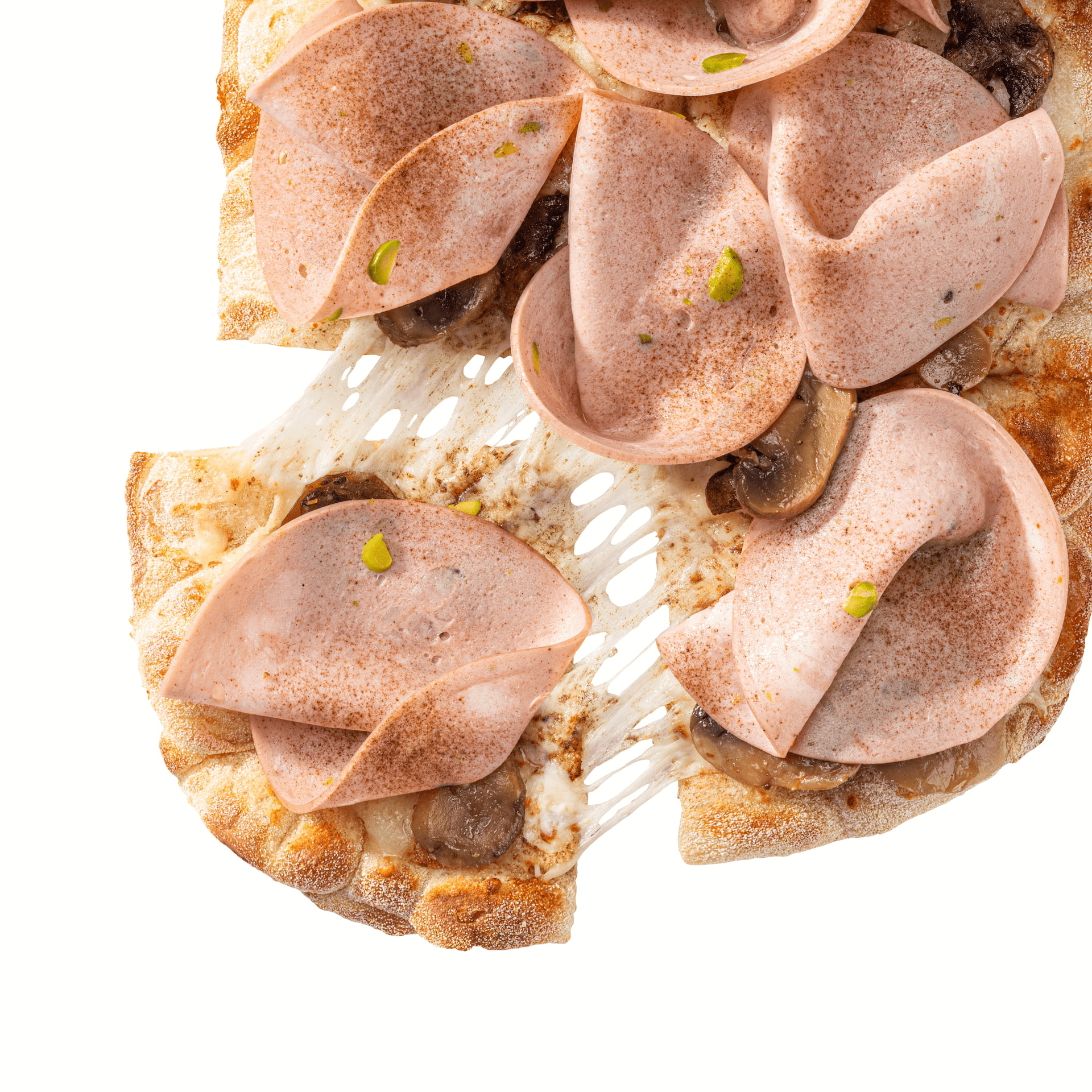 Мортаделла и грибы