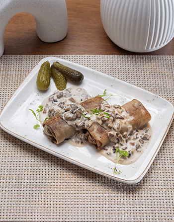 Блины с мясом