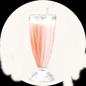 Клубничный коктейль 0,3л
