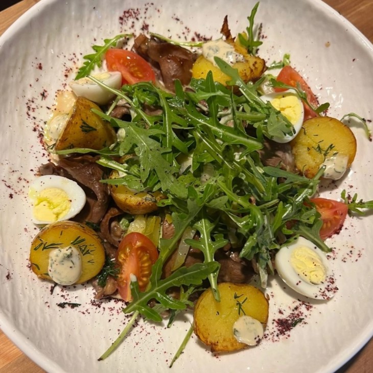 Имбирный салат с говяжьим языком