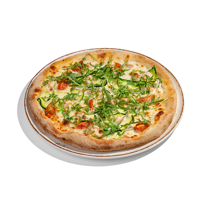 Пицца с креветками