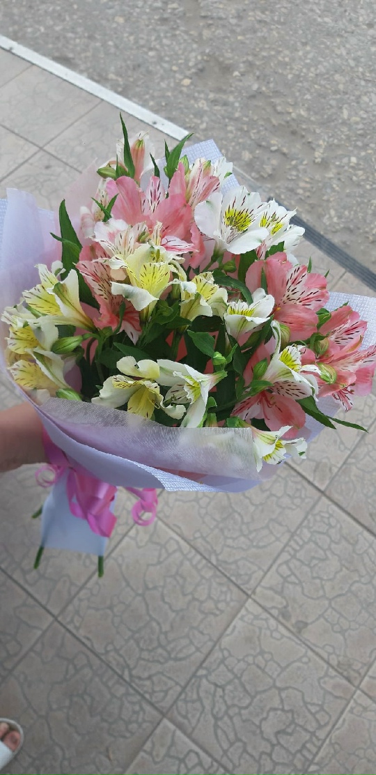 Букет микс альстромерии 7веток