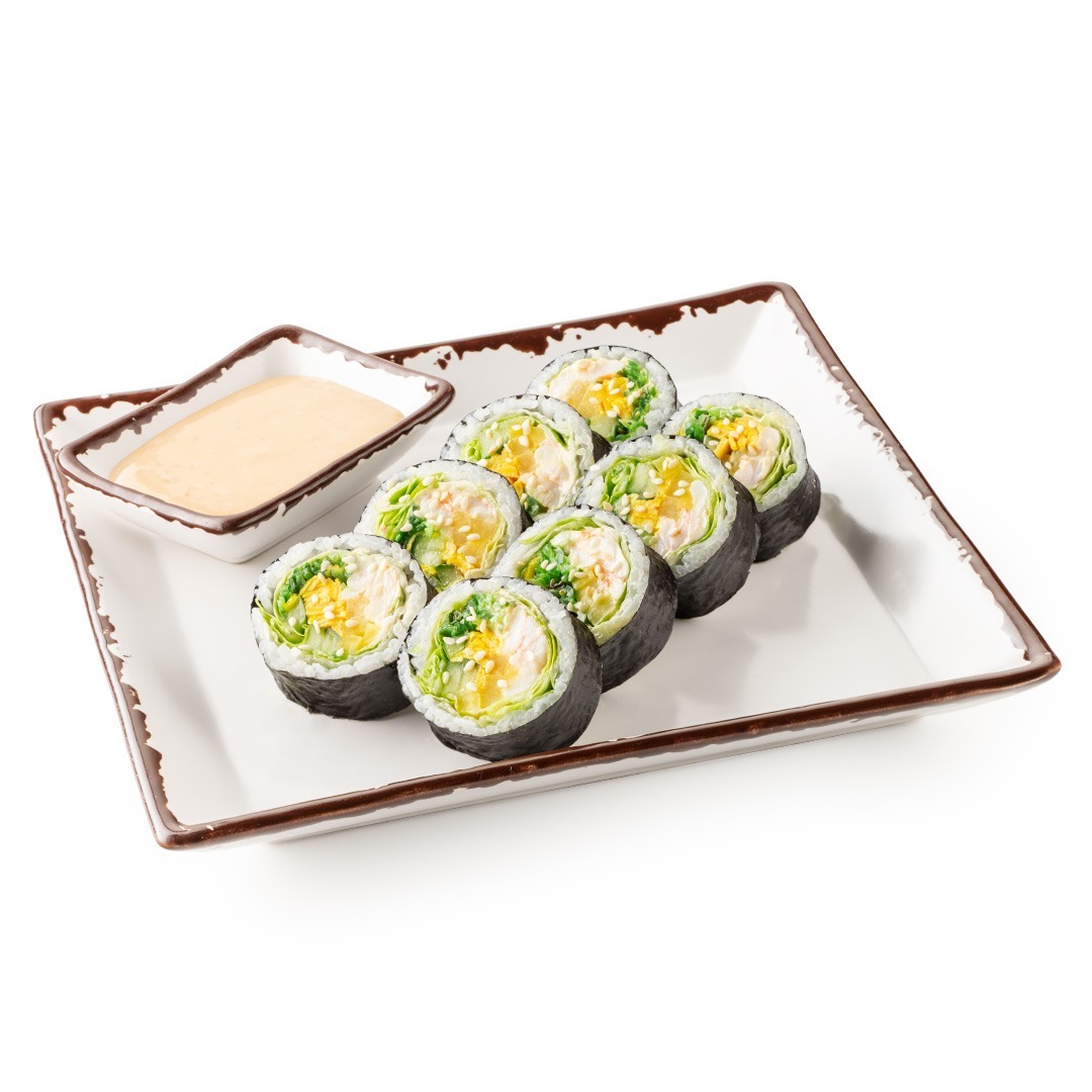 Корейский ролл кимпаб с креветкой