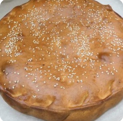 Пирог с картофелем и грибами 1кг (сдобное тесто)