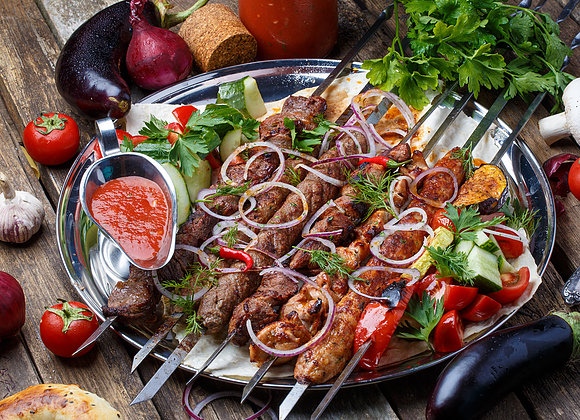 Ассорти из шашлыков, среднее блюдо