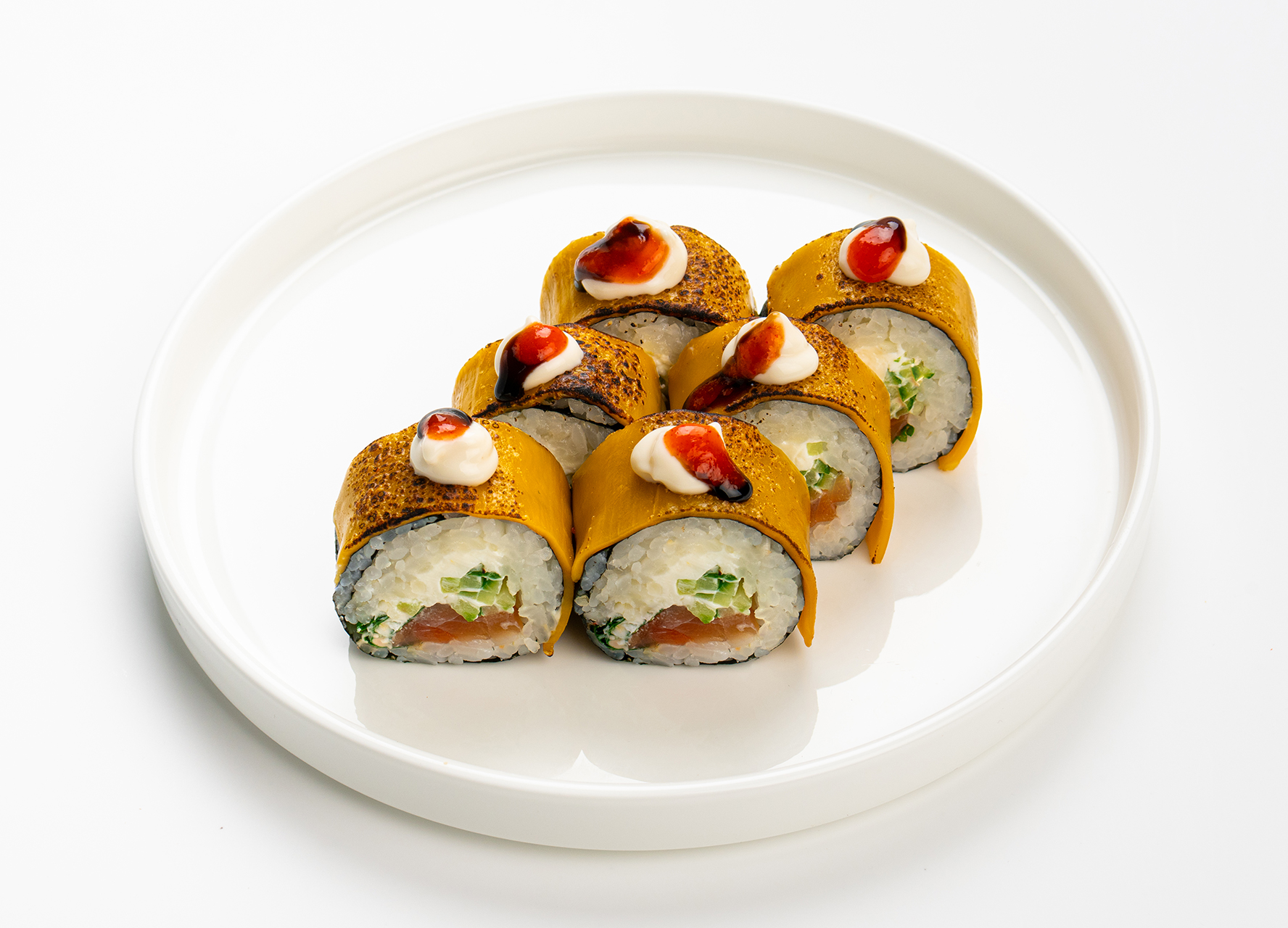 Запеченный ролл Лосось Чеддер