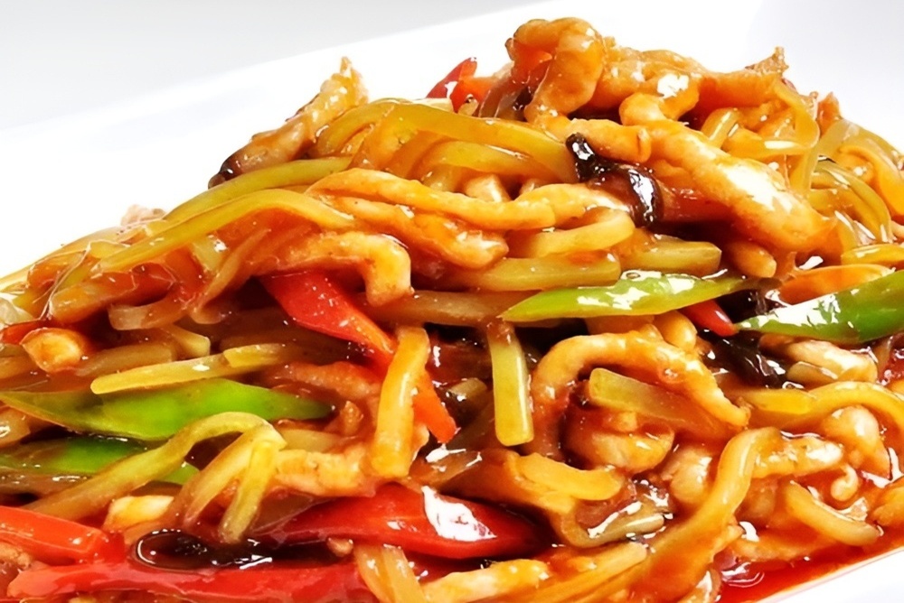 Ф4. Мясо свинины, тушеное с овощами в ки