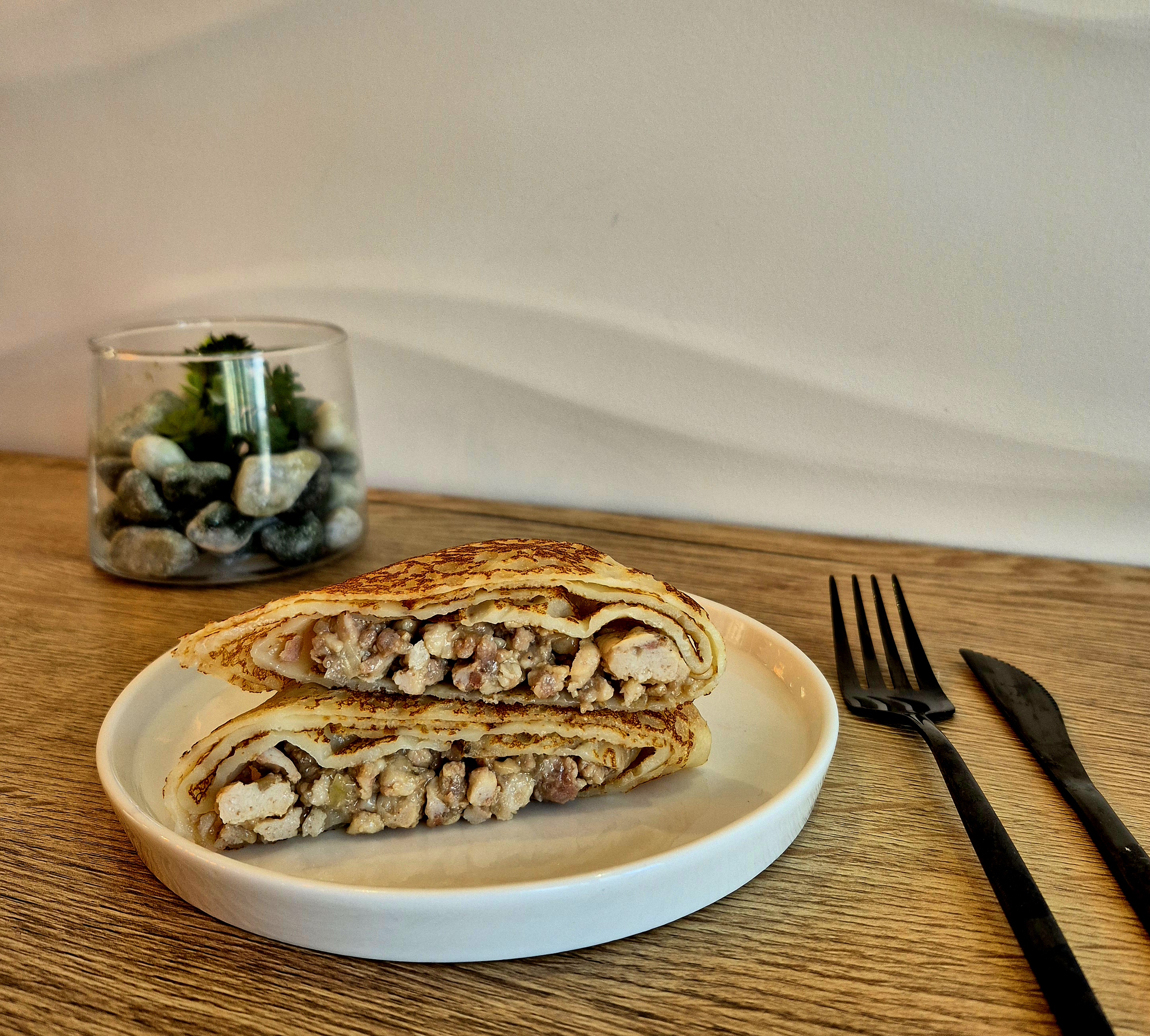 МИНИ - Блины С РУБЛЕННЫМ МЯСОМ