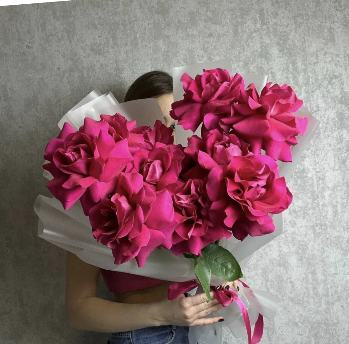 11 роз с французским разворотом