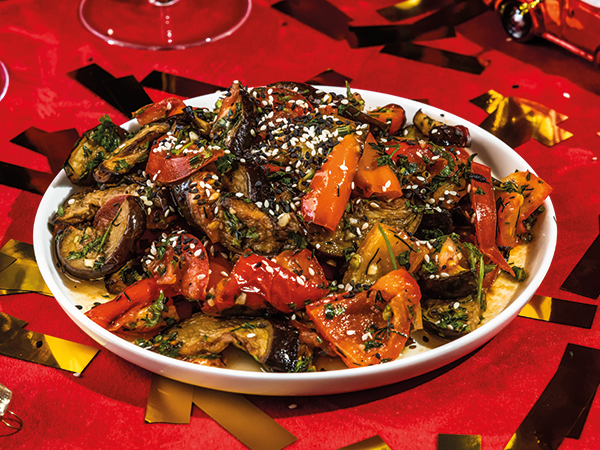 Салат из печеных овощей