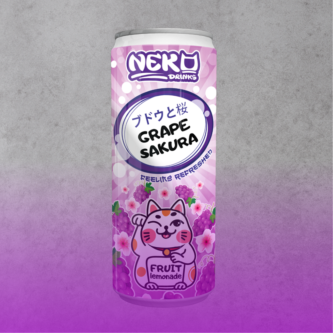 Лимонад Neko: GRAPE, SAKURA