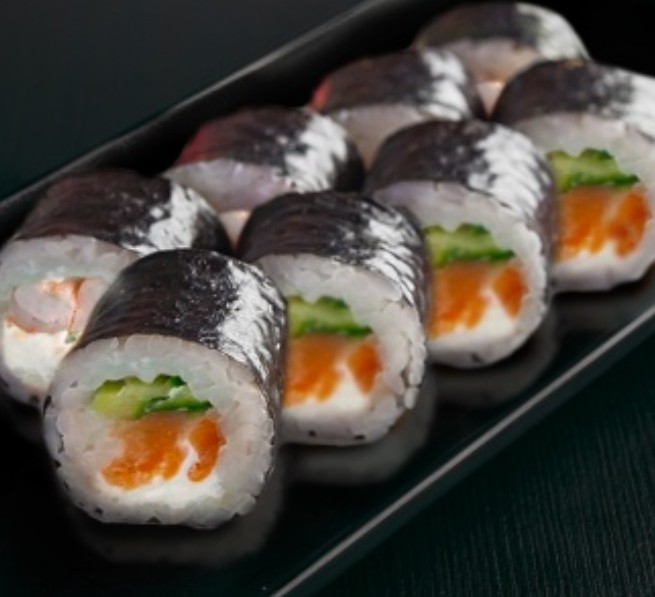 Мини микс с лососем и креветкой