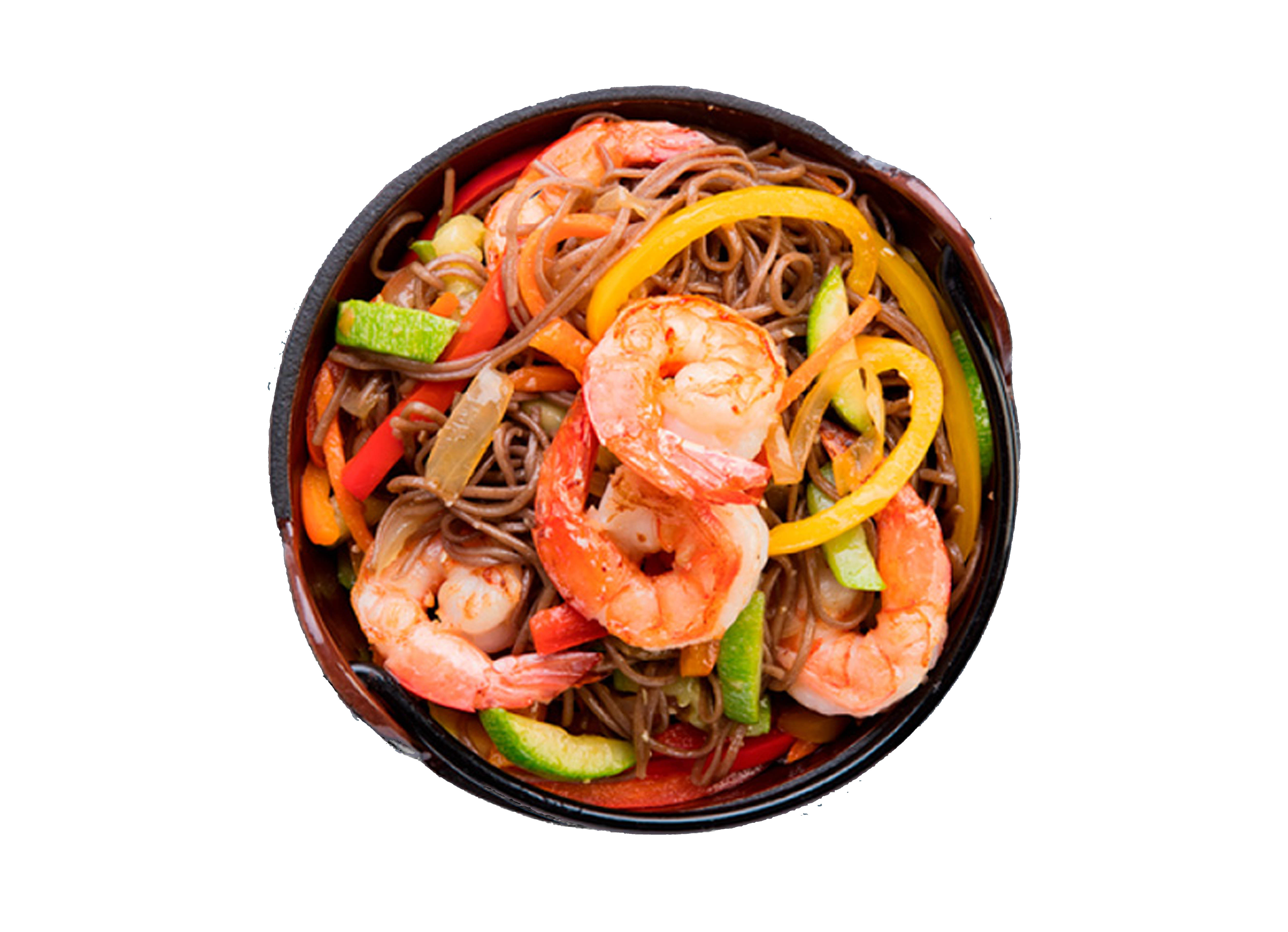 Фунчеза с креветками