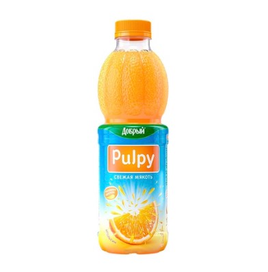 Pulpy: Апельсиновая мякоть, 0,45 л.