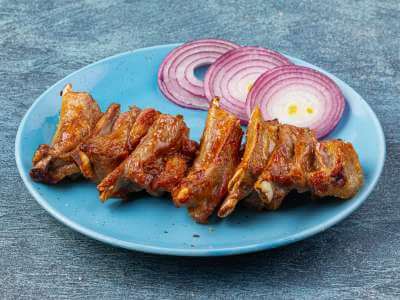 Шашлык из бараньих рёбрышек (семечек)